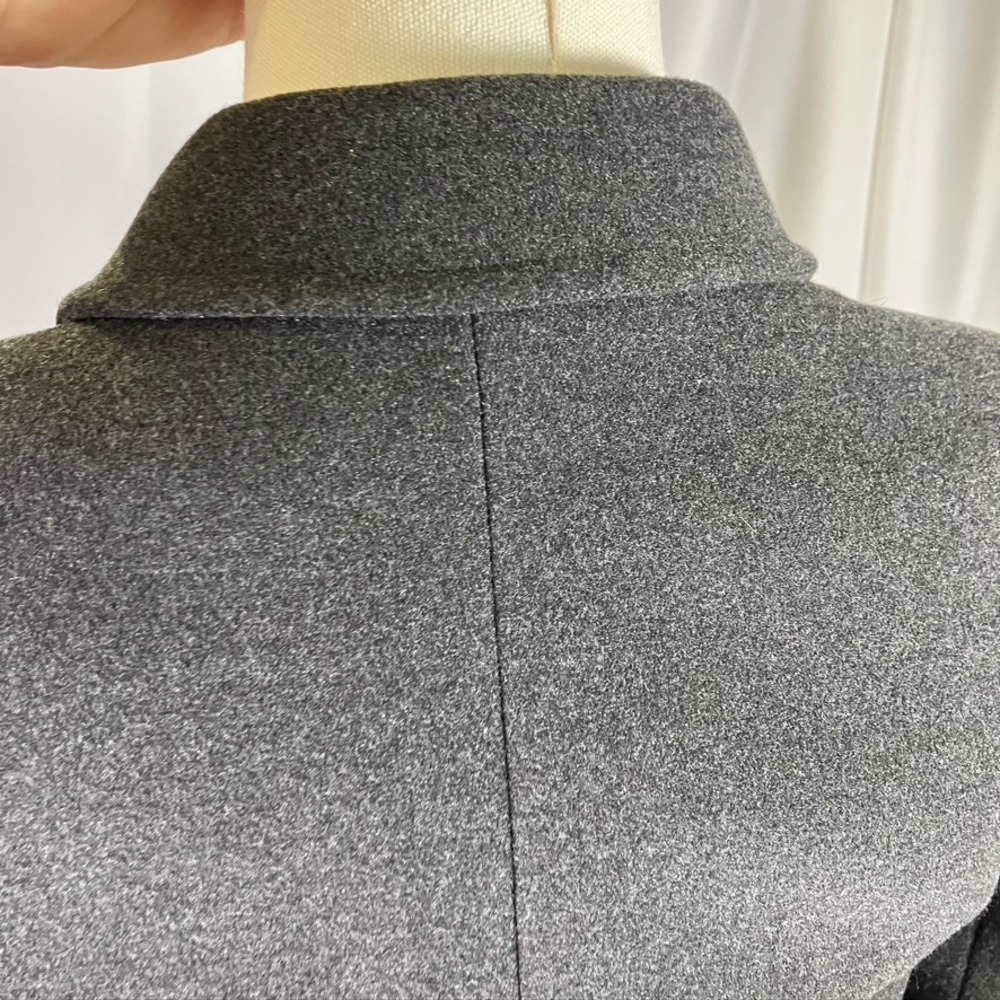 Cremieux Gray Wool Blend Blazer Jacket Women's 0 Business Career Tailored Fitted - Picture 7 of 11
